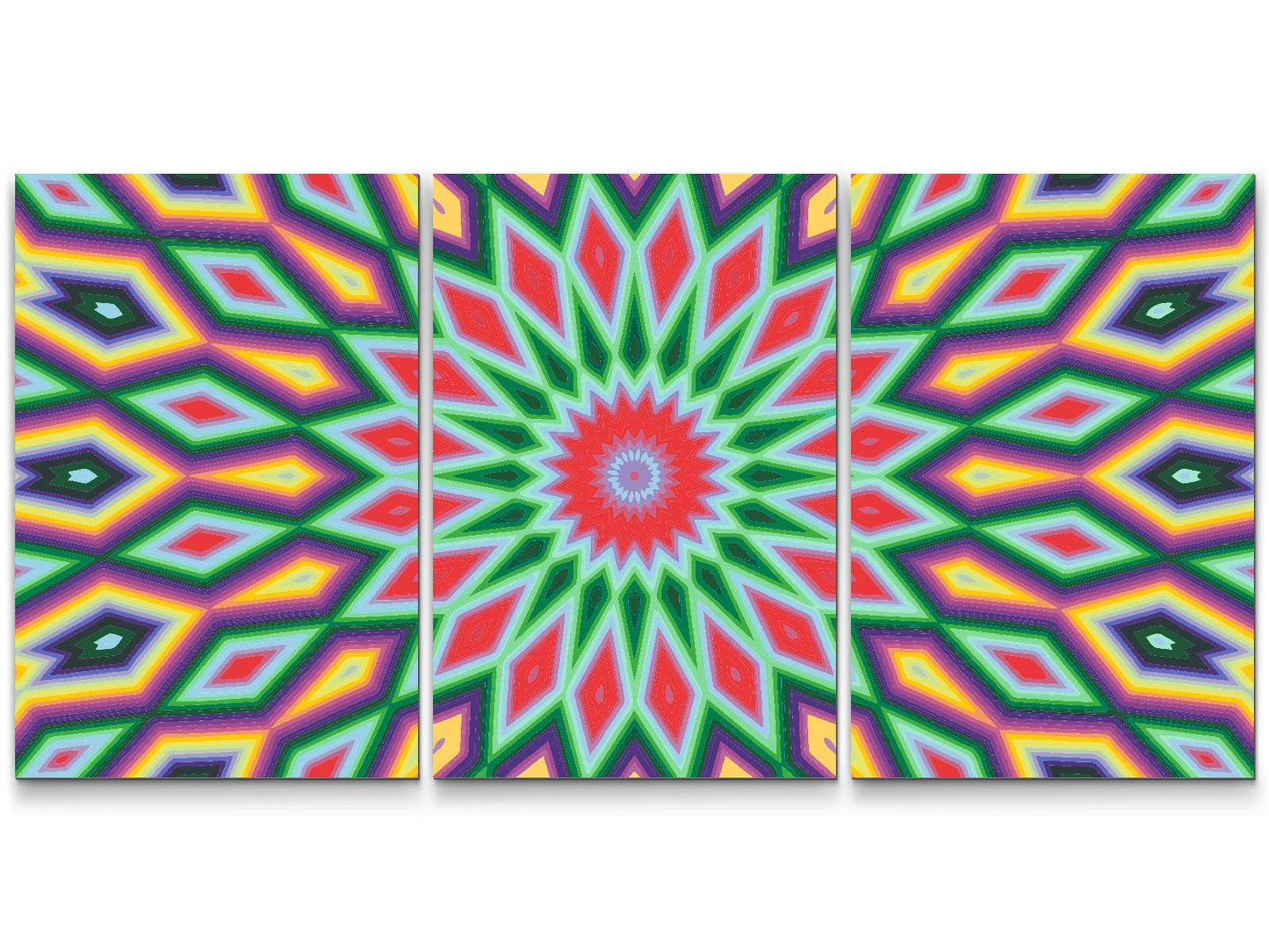 Paint by number - Farvet tekstur 7 (sæt af 3)