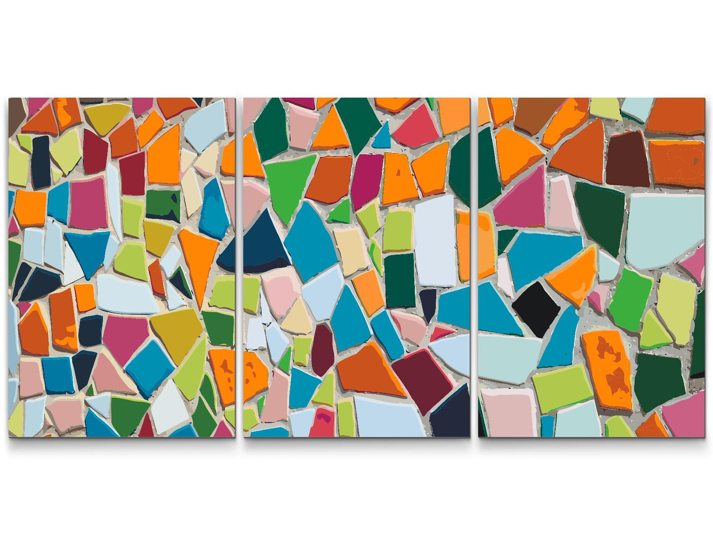Paint by number - Farvede sten (sæt af 3)