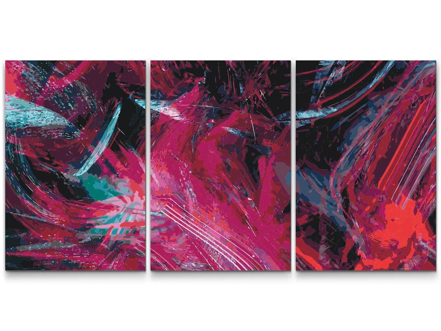 Paint by number - Abstrakt baggrund (sæt af 3)