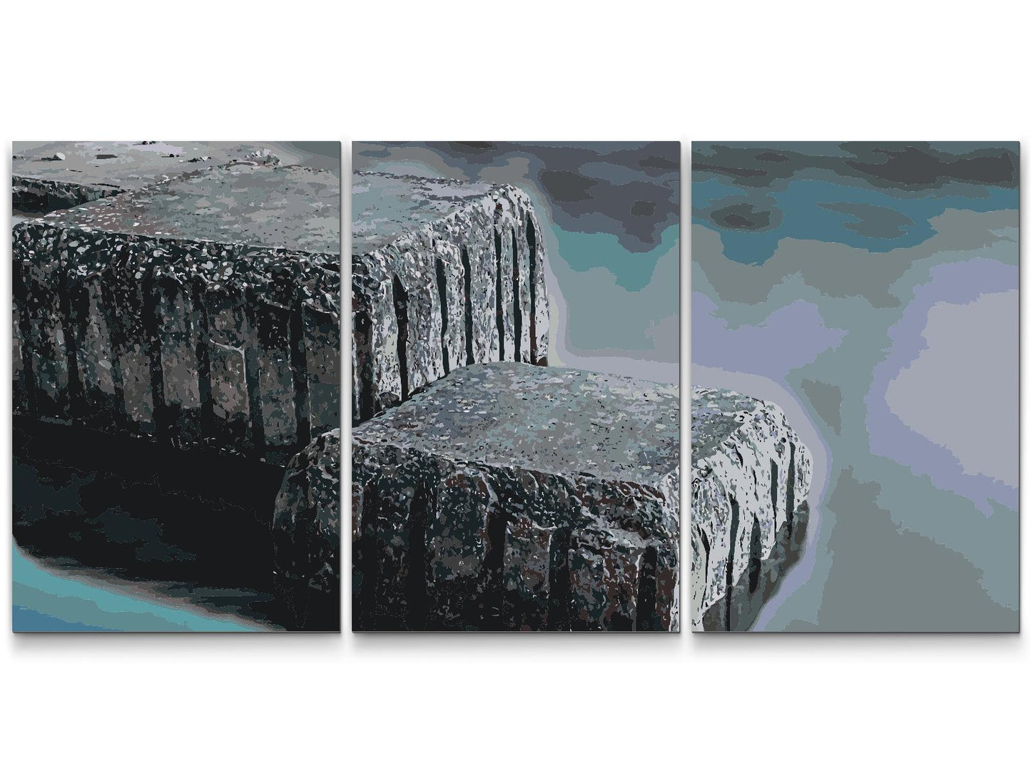 Paint by number - Stones on the Water (sæt af 3)