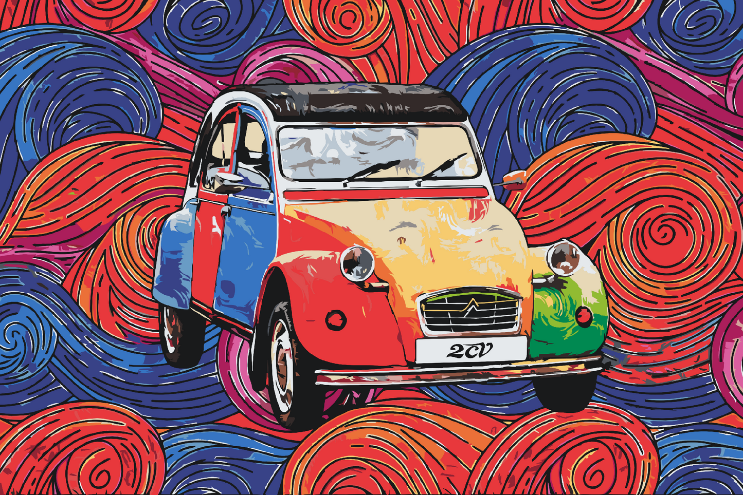 Paint by number - Citroën 2CV