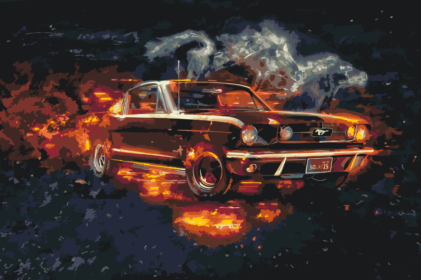 Paint by number - Mustang