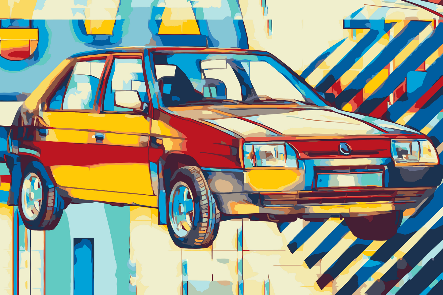 Paint by number - Škoda Favorit