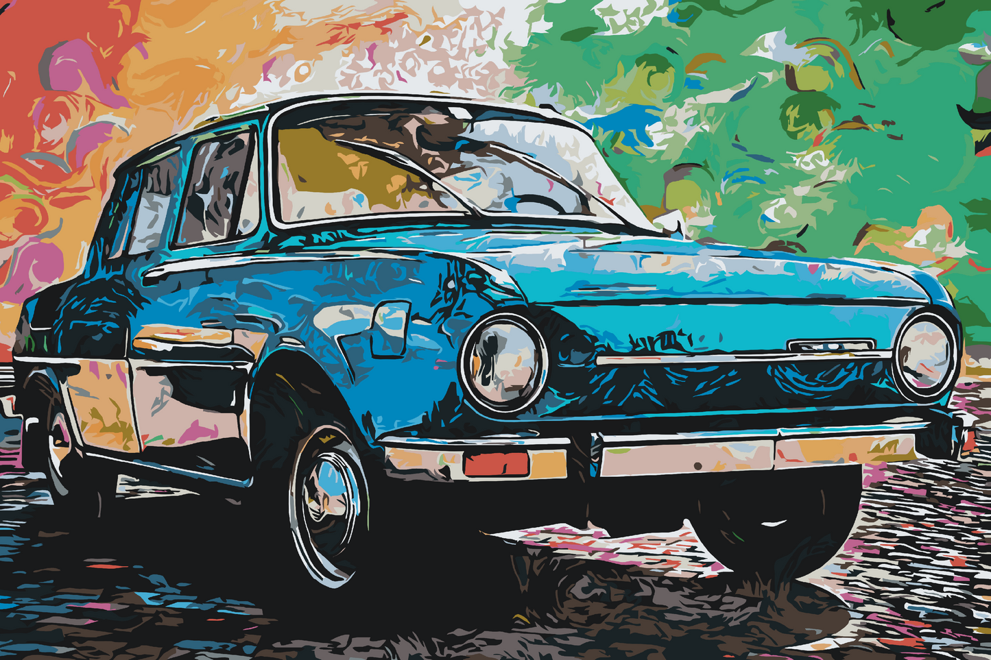 Paint by number - Škoda 100