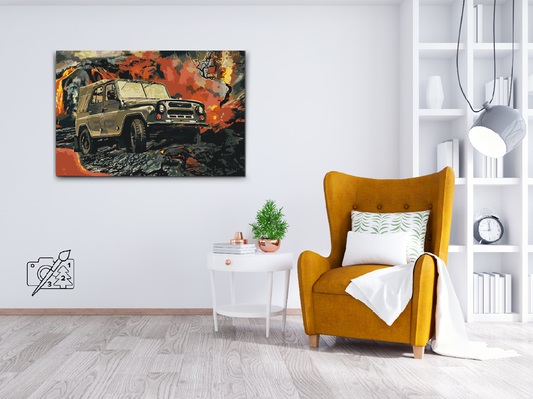 Paint by number - UAZ