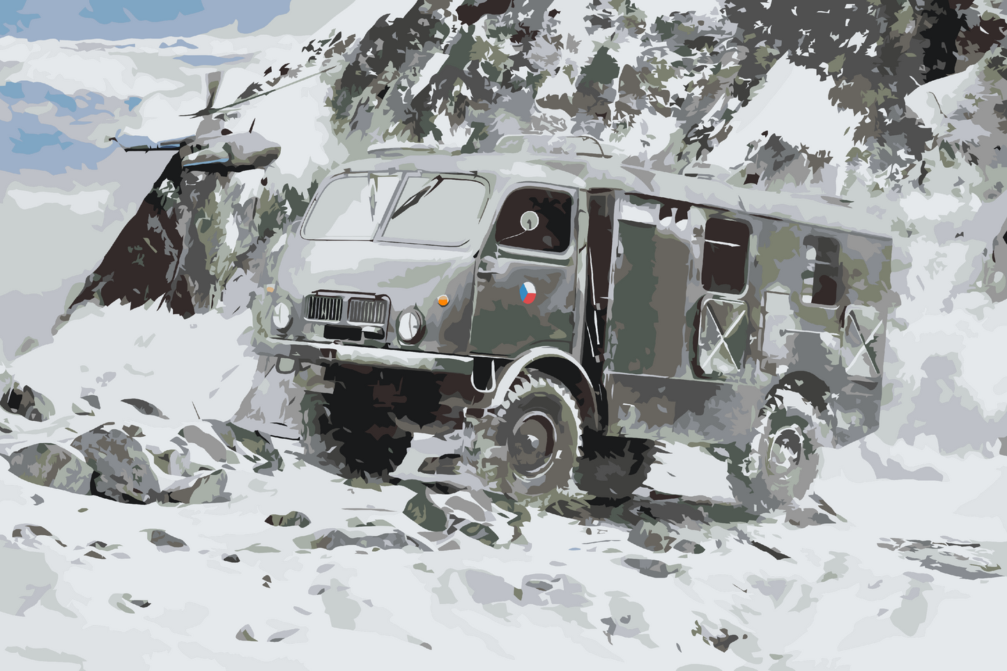 Paint by number - Tatra 805