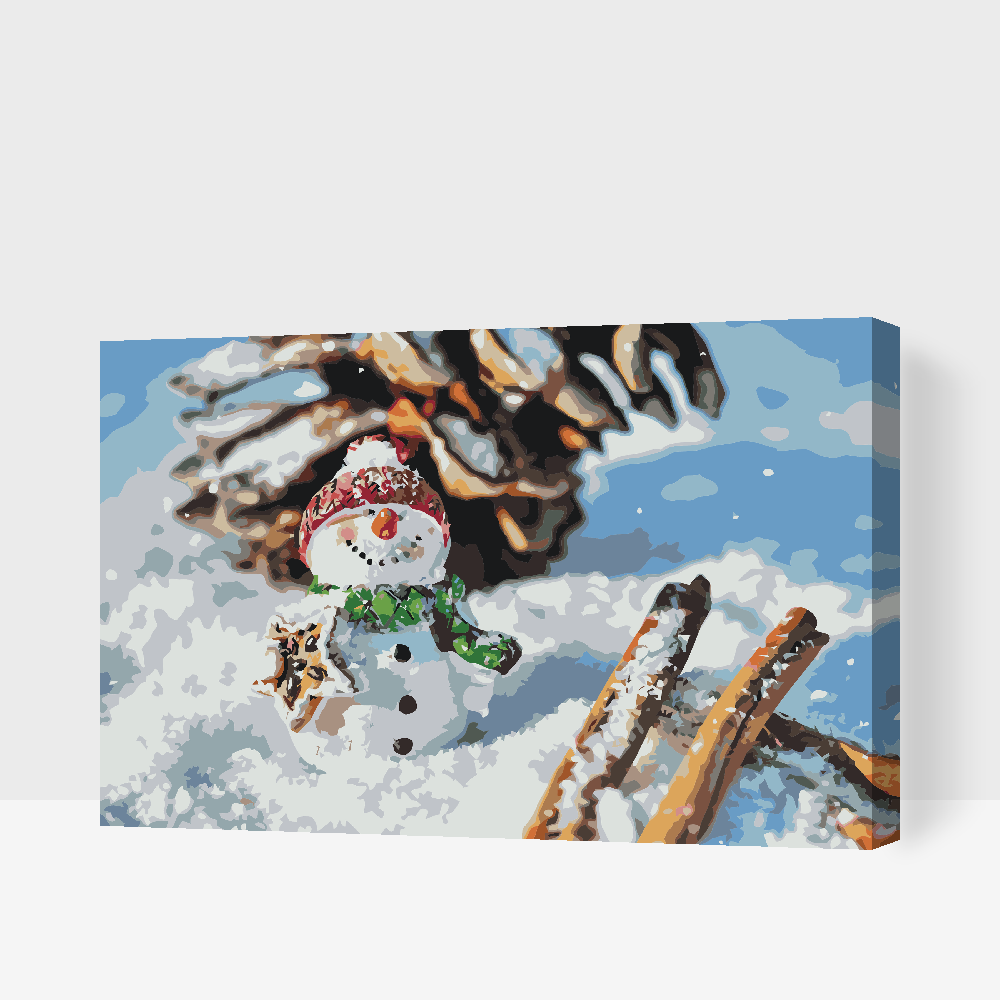 Paint by number - Smilende Snemand