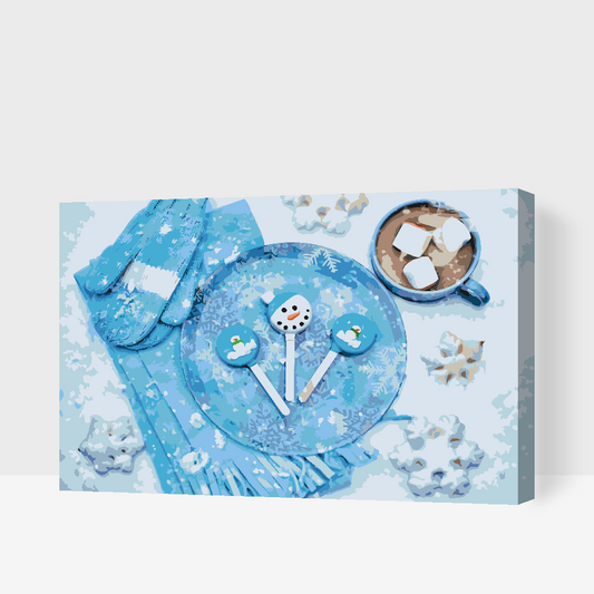 Paint by number - Julebaggrund 3