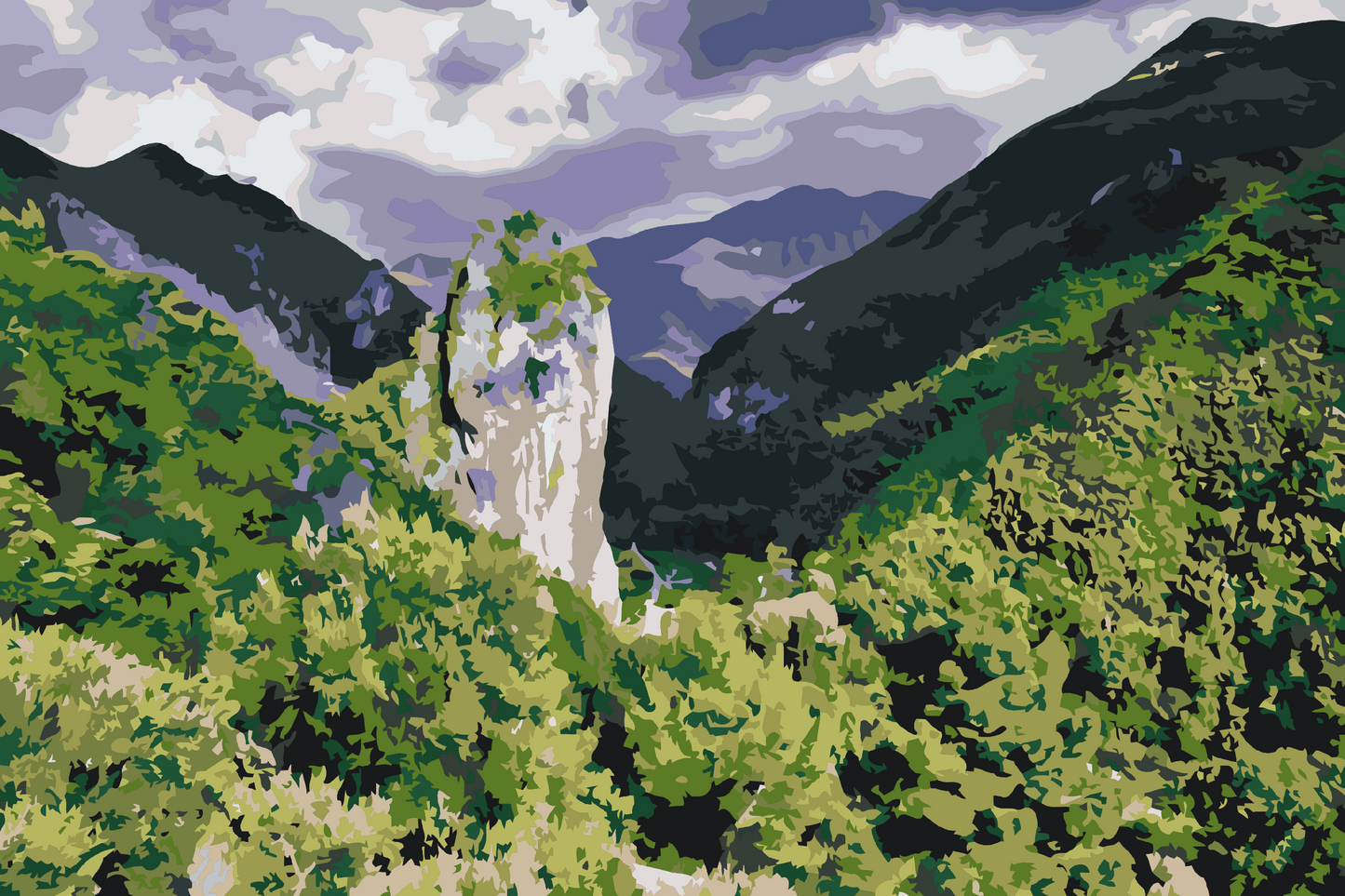Paint by number - Orsomarso, Calabrien