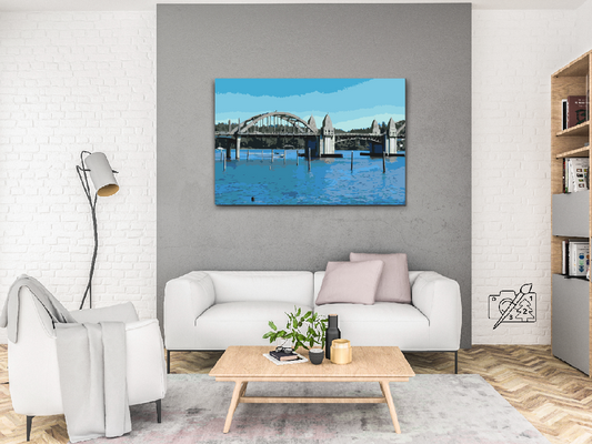 Paint by number - Siuslaw-flodbroen