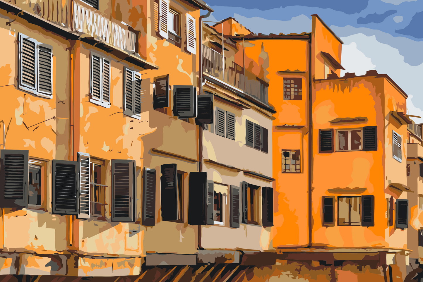 Paint by number - Ponte Vecchio 1