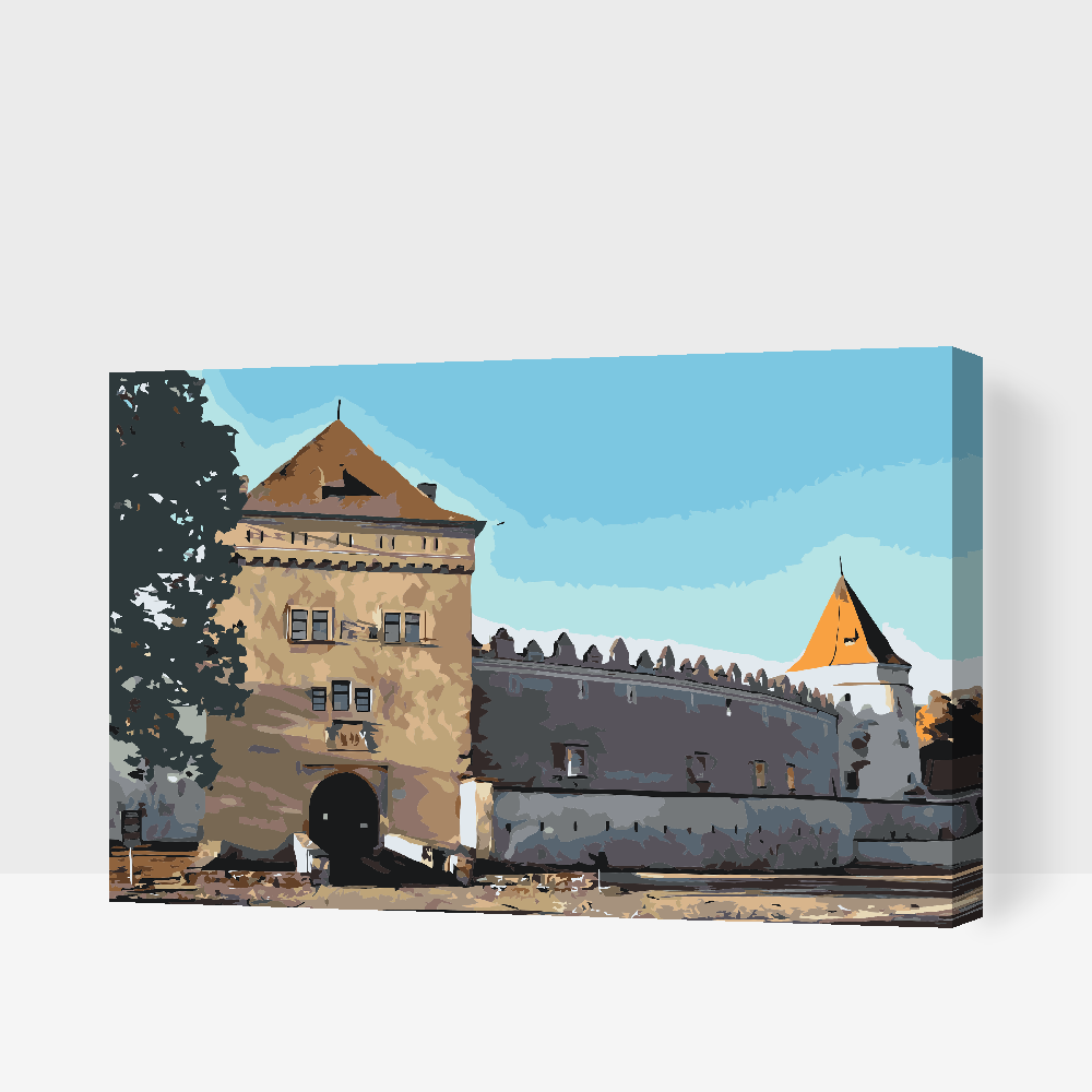 Paint by number - Kežmar Slot, Slovakiet