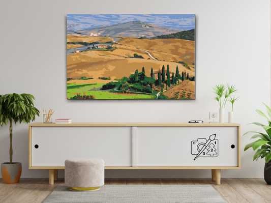 Paint by number - Toscana, Italien