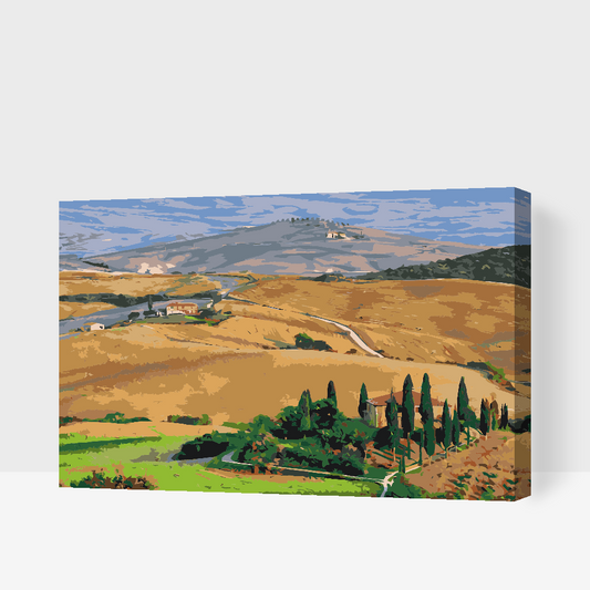 Paint by number - Toscana, Italien