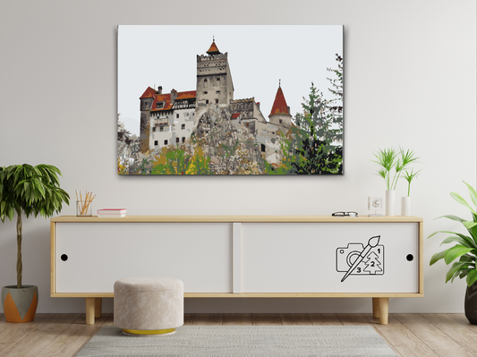 Paint by number - Castle Bran, Rumænien
