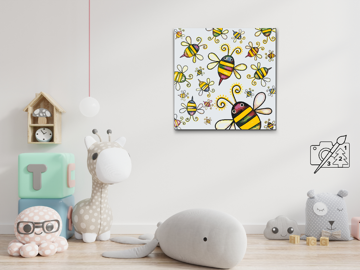 Paint by number - Søde bier