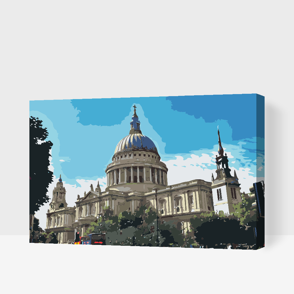 Paint by number - St. Pauls Katedral, England