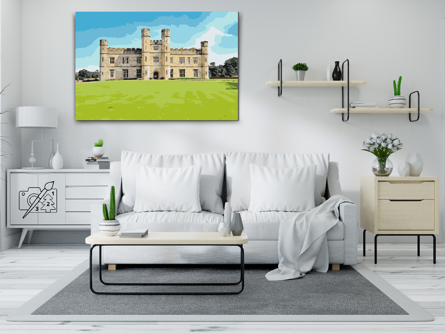 Paint by number - Leeds Castle, England