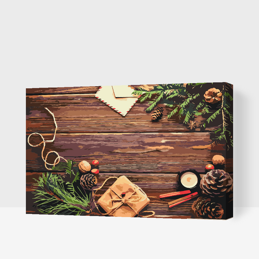 Paint by number - Julebaggrund