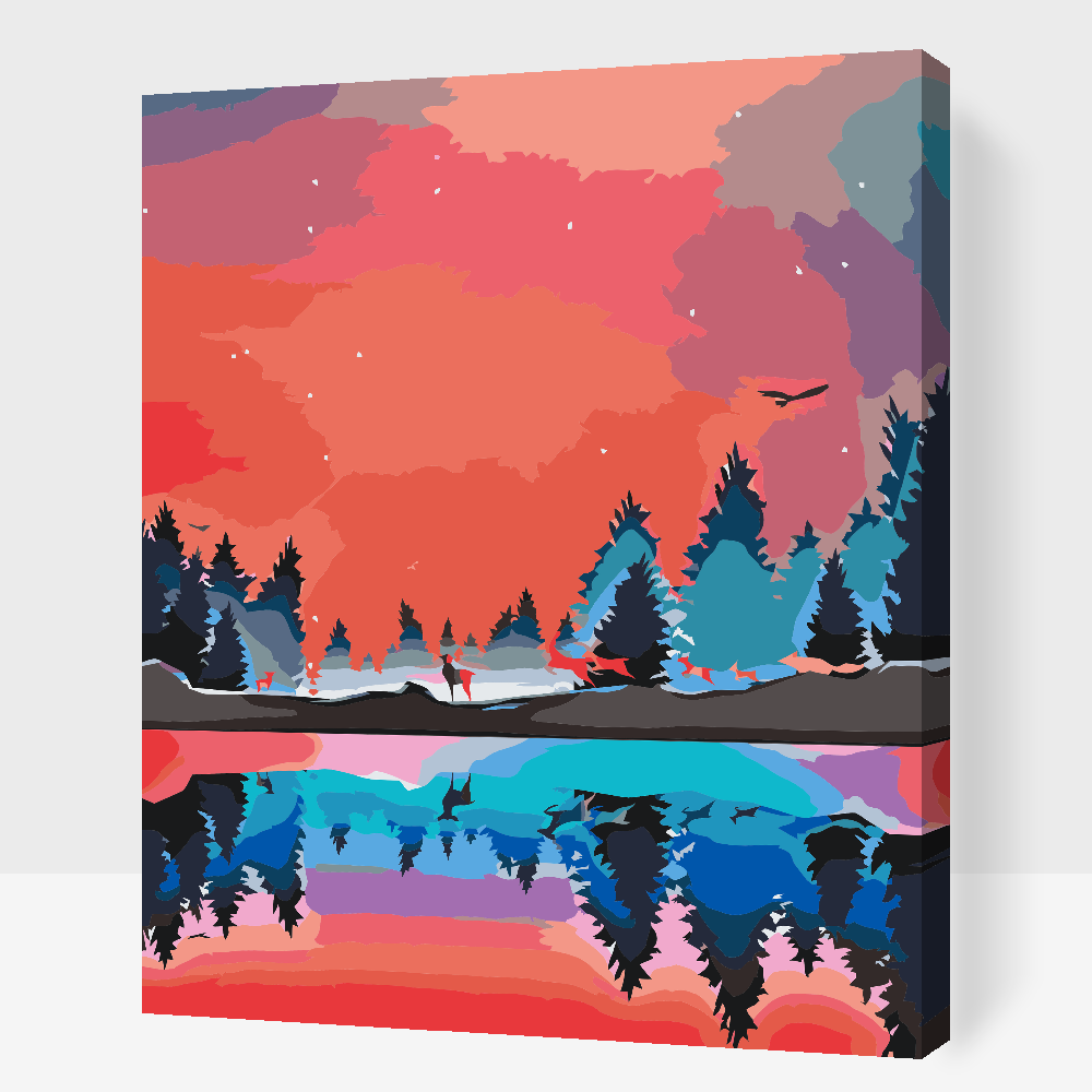 Paint by number - Vinterlandskab 2