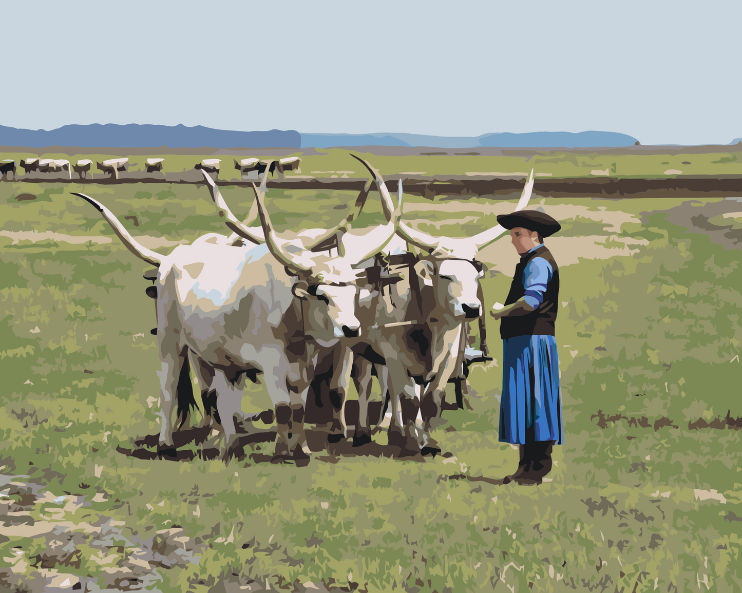 Paint by number - Hortobagy Nationalpark, Ungarn