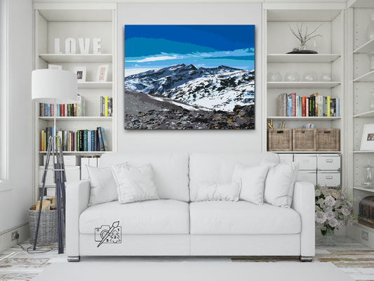 Paint by number - Mount Mulhacen i Sierra Nevada, Spanien