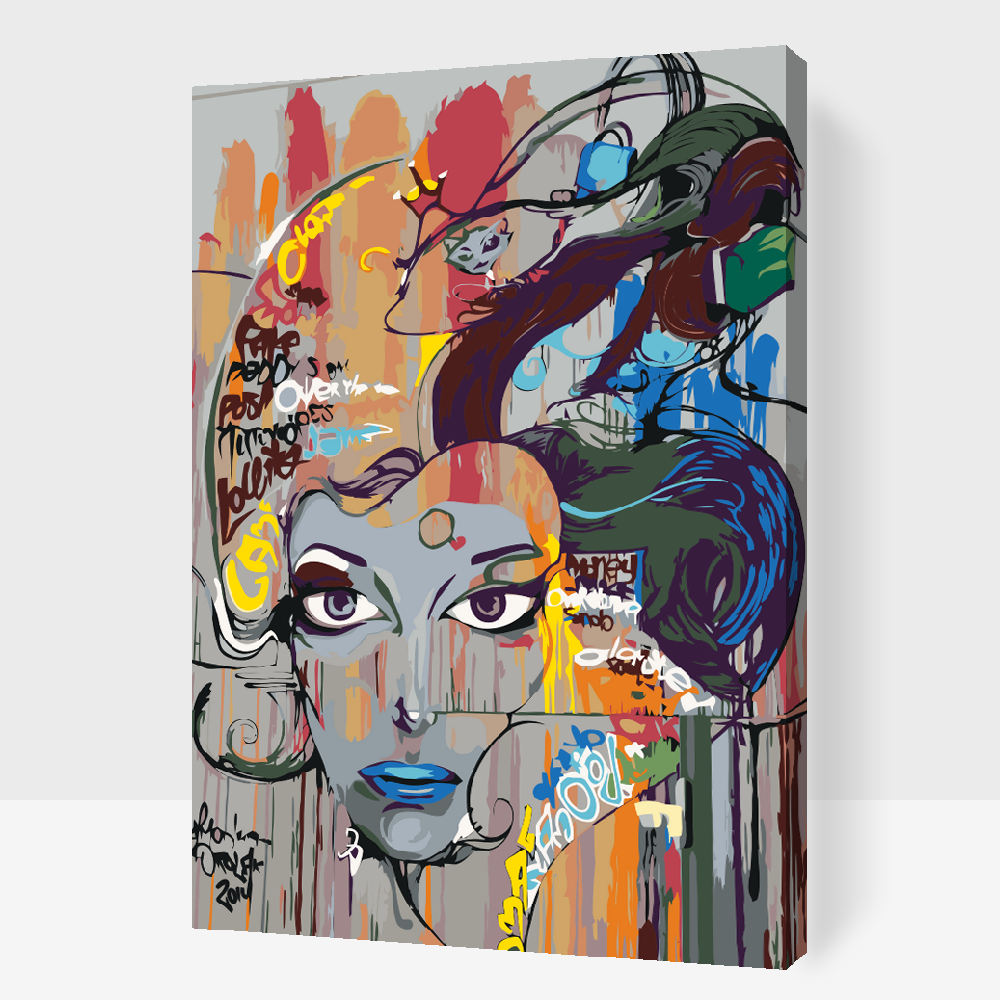 Paint by number - Smukke blå læber