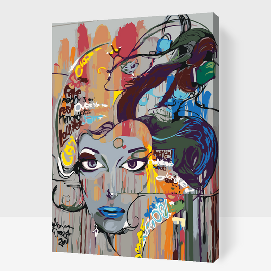 Paint by number - Smukke blå læber