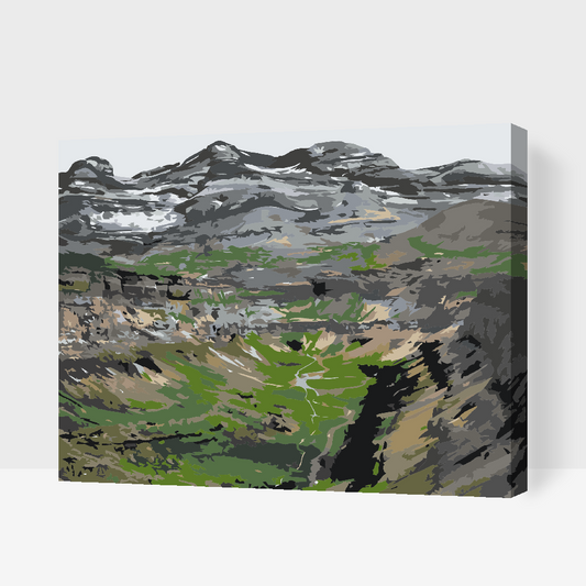 Paint by number - Ordesa-kløften, Spanien