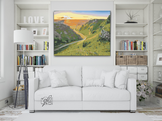 Paint by number - Peak District - Nationalpark, Storbritannien