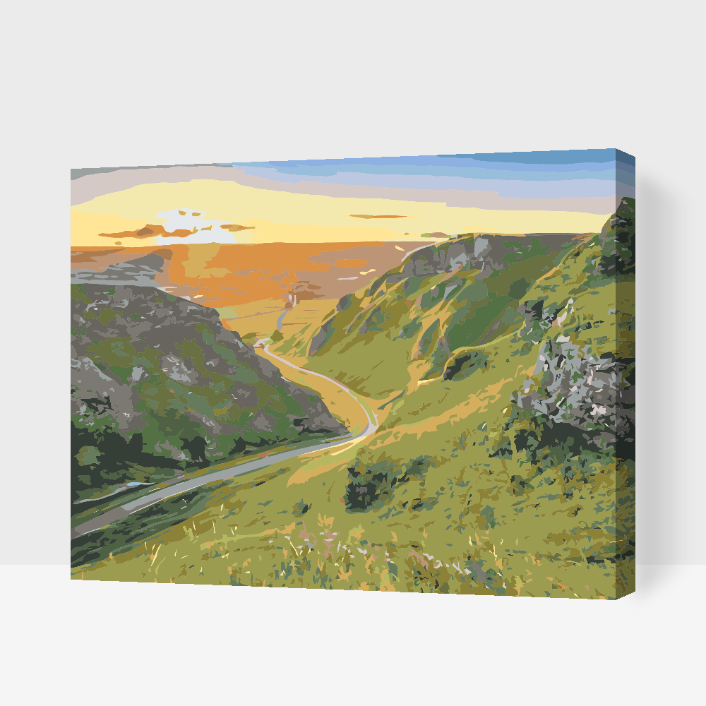 Paint by number - Peak District - Nationalpark, Storbritannien