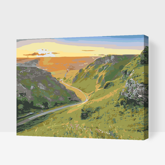 Paint by number - Peak District - Nationalpark, Storbritannien