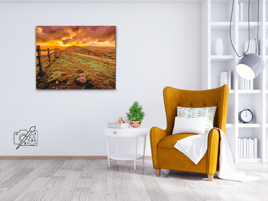 Paint by number - Peak District - Nationalpark, Storbritannien 2