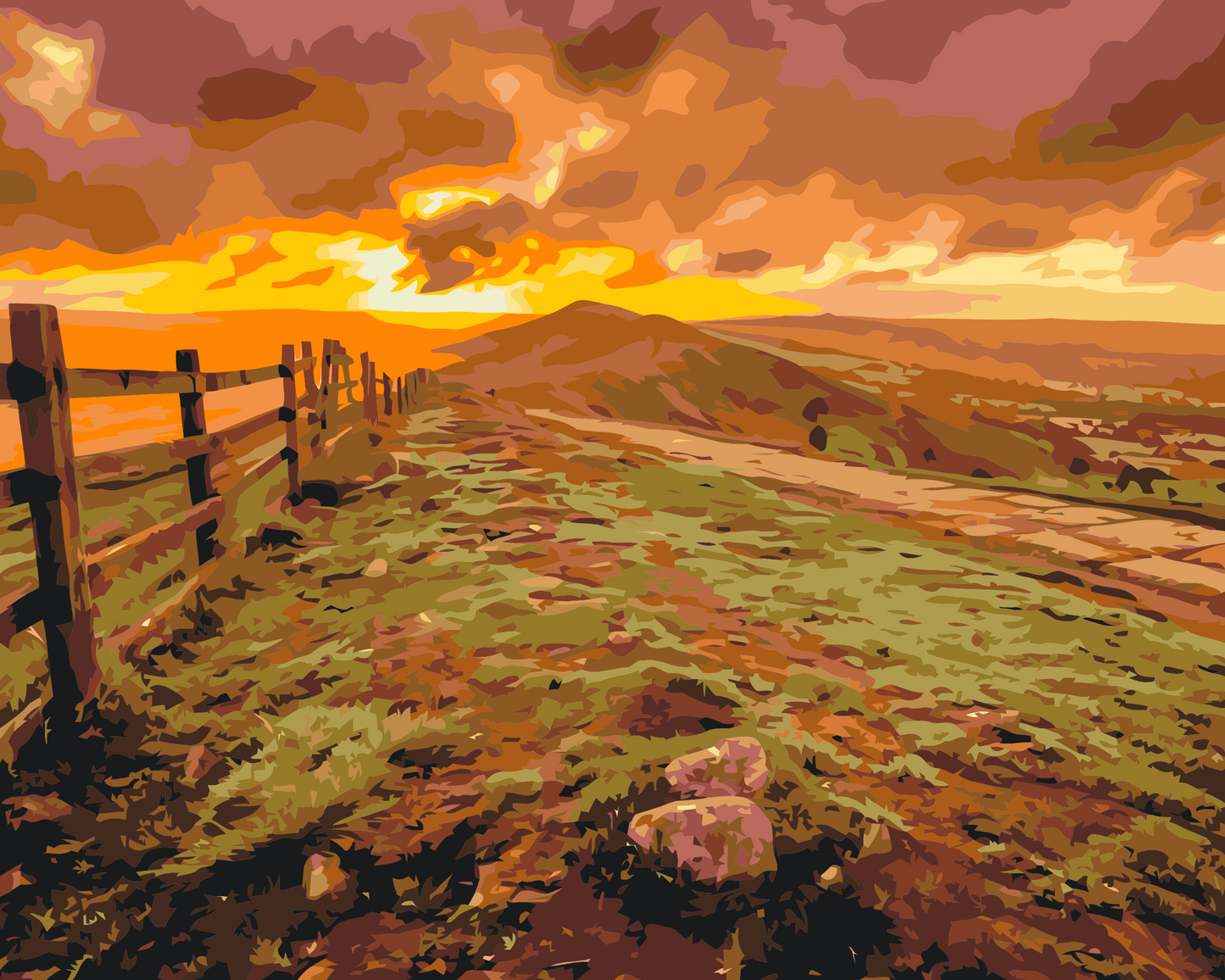 Paint by number - Peak District - Nationalpark, Storbritannien 2