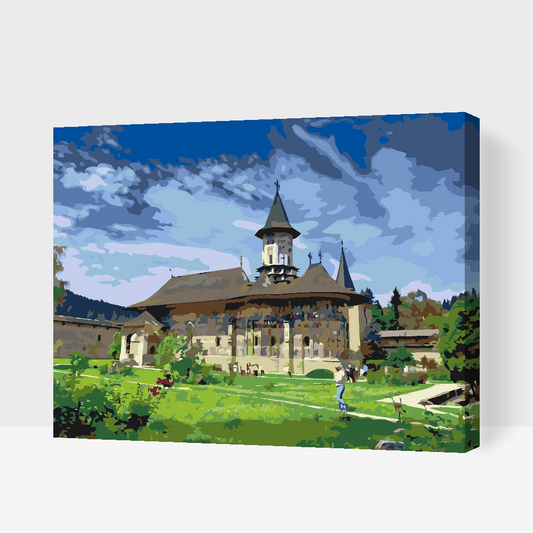 Paint by number - Moldovita Kloster, Rumænien