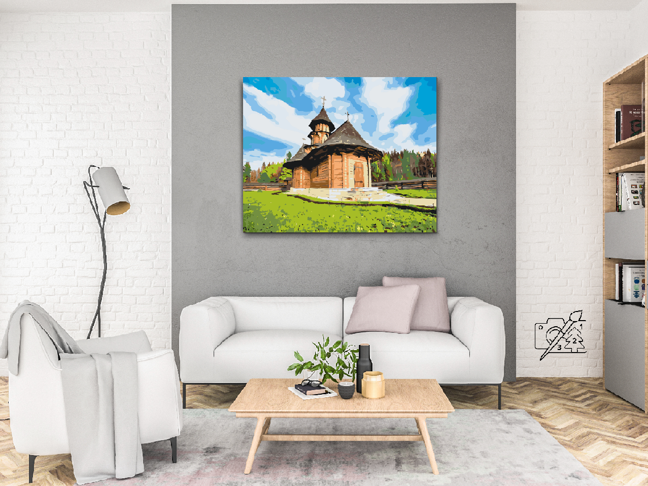 Paint by number - Sihastria. Kloster, Rumænien 2