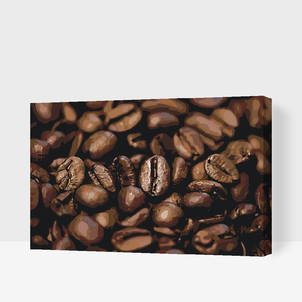 Paint by number - Kaffebønner