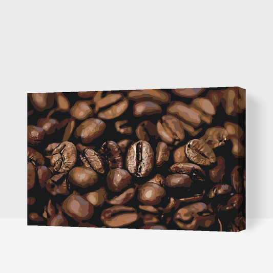 Paint by number - Kaffebønner