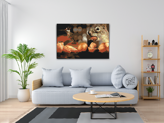 Paint by number - Egern og fugl