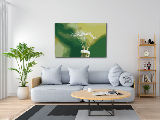 Paint by number - Mælkebøtte