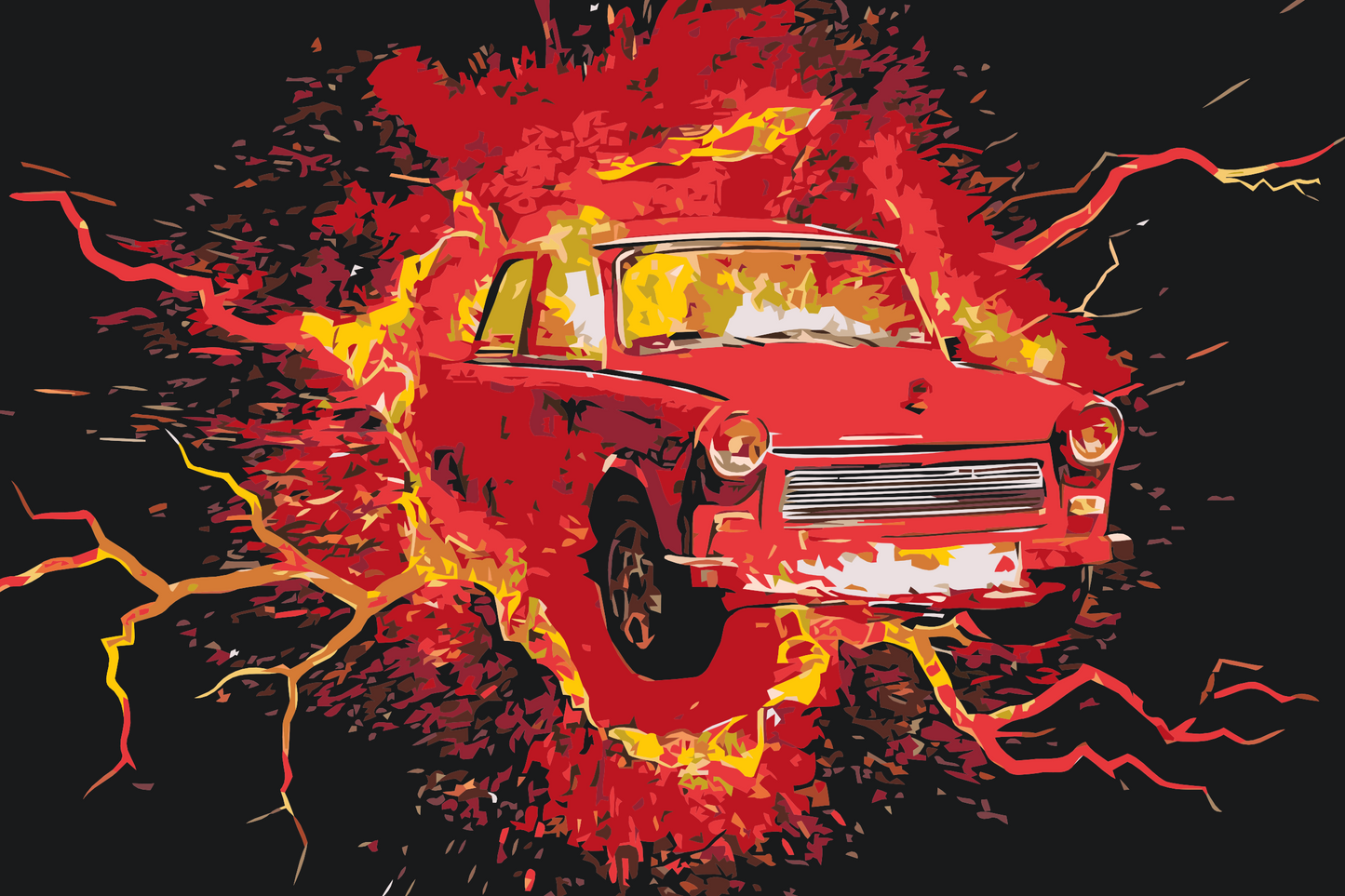 Paint by number - Trabant