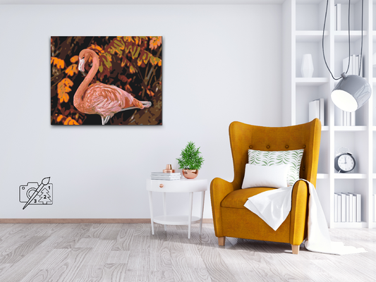 Paint by number - Flamingo i naturen