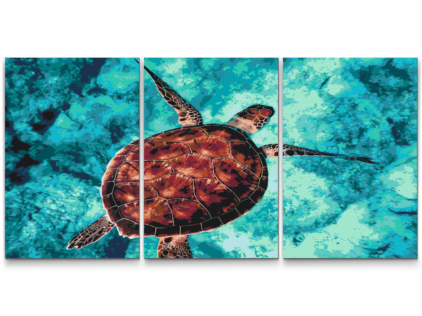 Paint by number - Sea Turtle (sæt af 3)