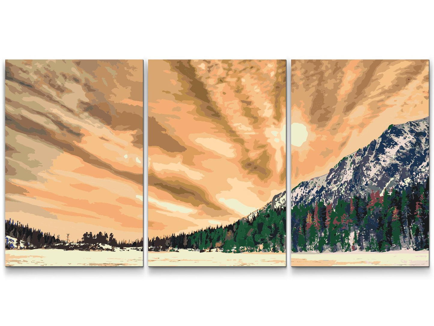 Paint by number - Høje Tatra (sæt af 3)