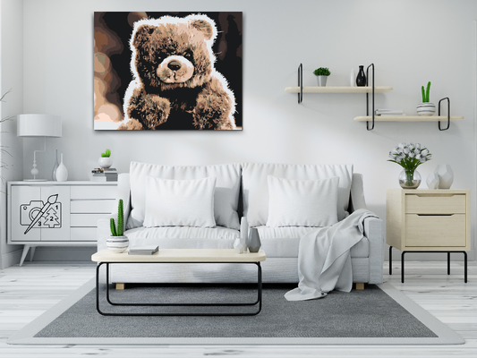 Paint by number - Teddy