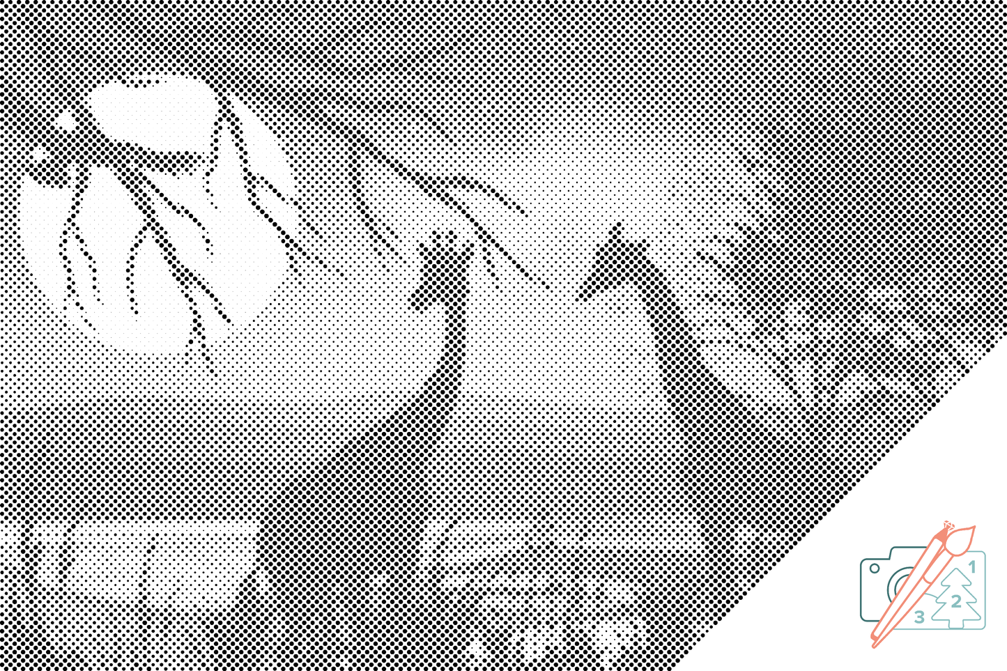 Dotting - Giraffer i Afrika