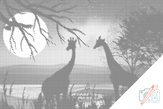 Dotting - Giraffer i Afrika