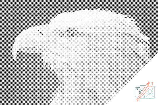 Dotting - Ørn med gult næb