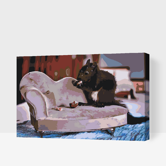 Paint by number - Egern på sofaen