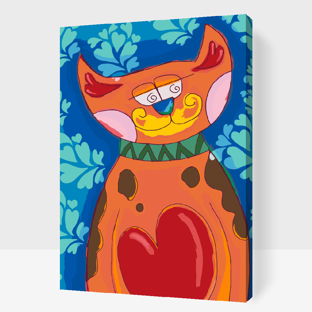 Paint by number - Smilling Cat
